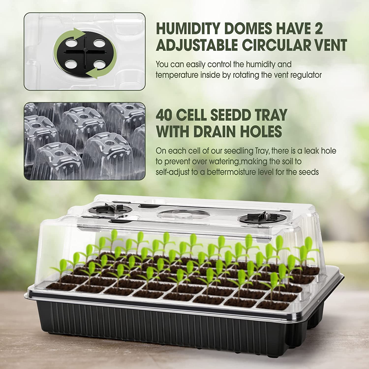 【Best 】1 Set, Seed Starter Tra – обзор и цена Humidity Dome Kit