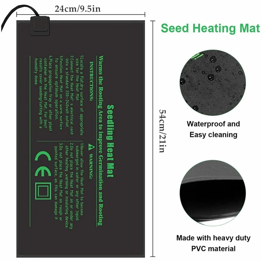 4 Sizes 220V EU Plug Seedling  – обзор и цена Heat Mat Seedling