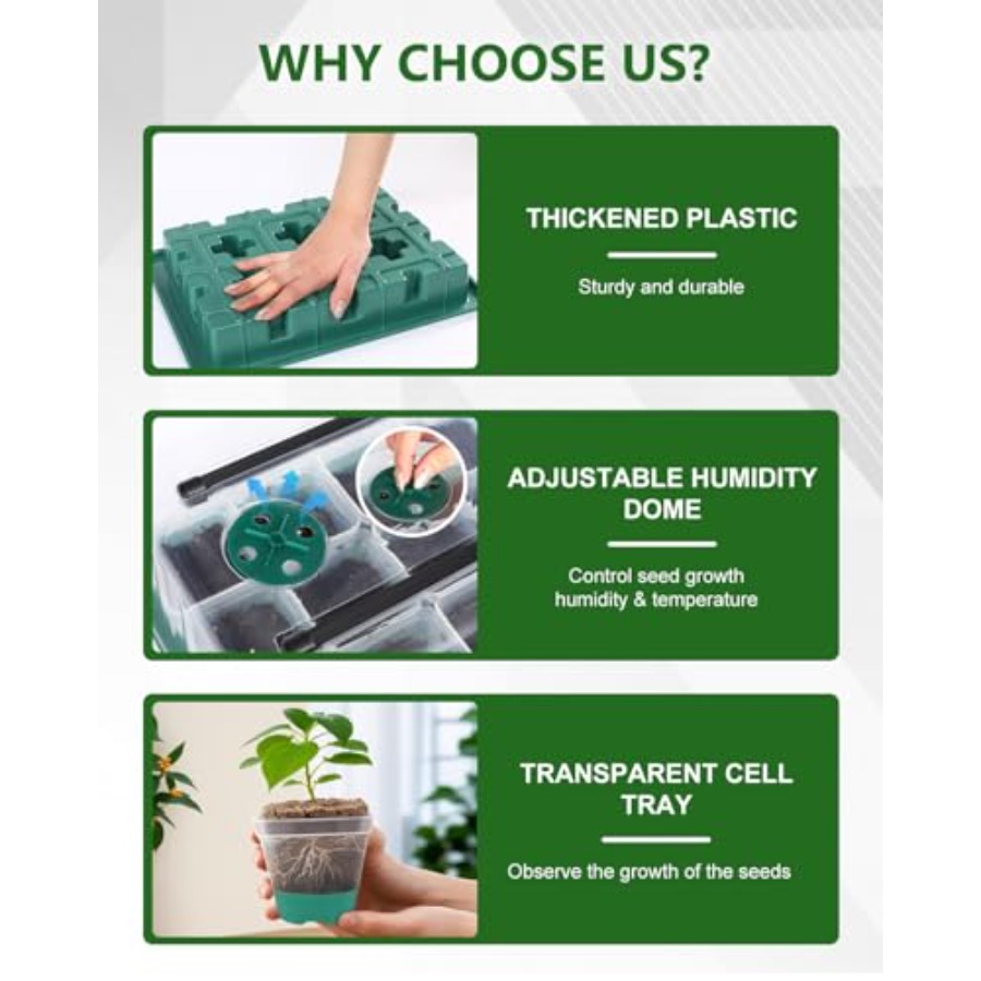 Seed Starter Kit with Grow Lig – обзор и цена Humidity Dome Kit