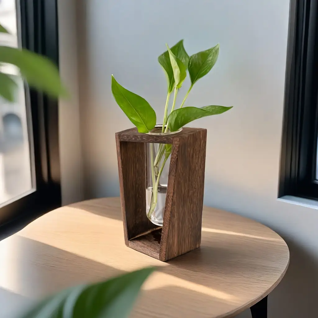 Modern Wood Propagation Vase - – обзор и цена Propagation Station Vase