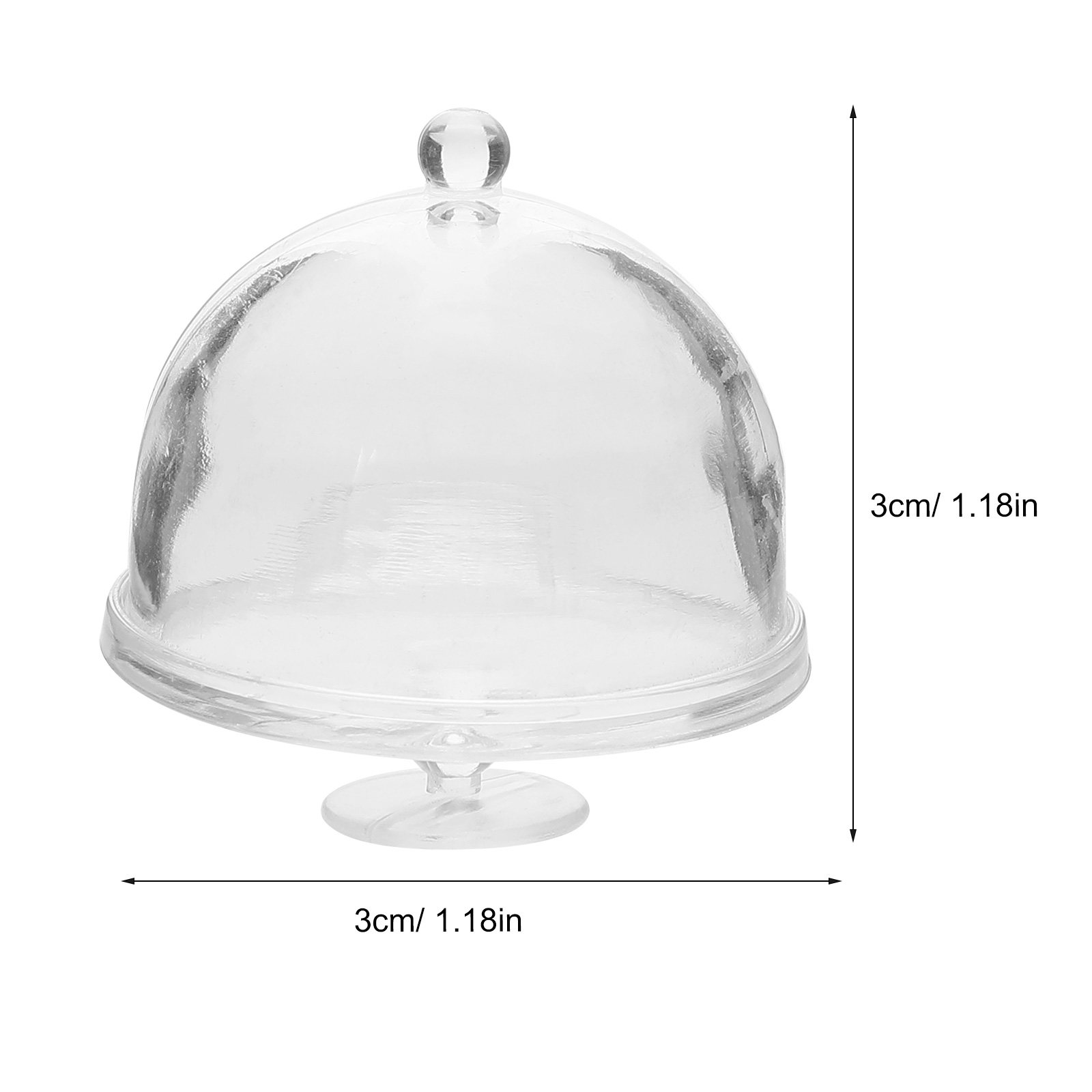 10Pcs Mini Cake Domes Clear Pl – обзор и цена Plastic Dome Clear