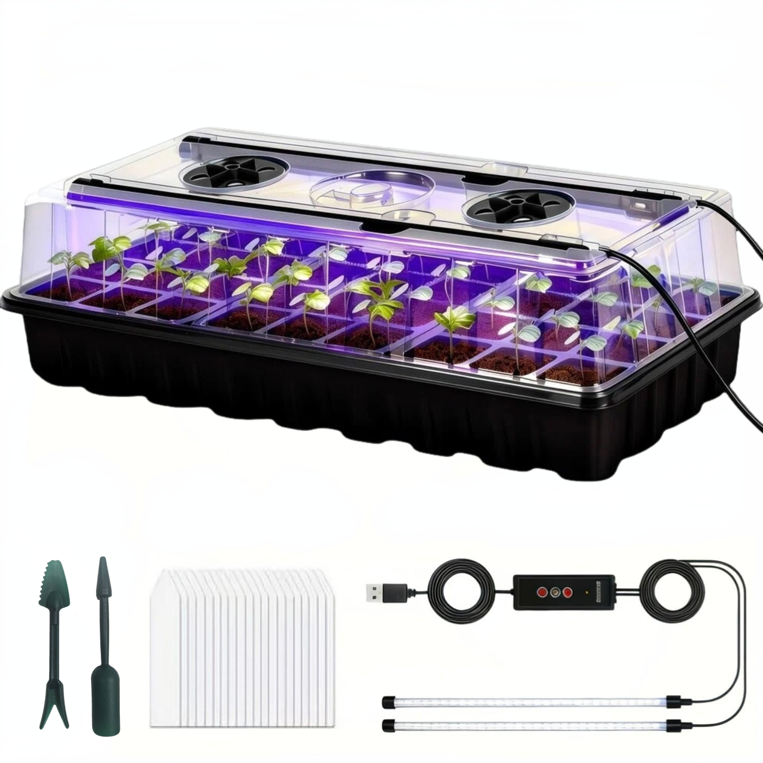 36-Cell Seed Starter Tray w/ G – обзор и цена Humidity Dome Kit