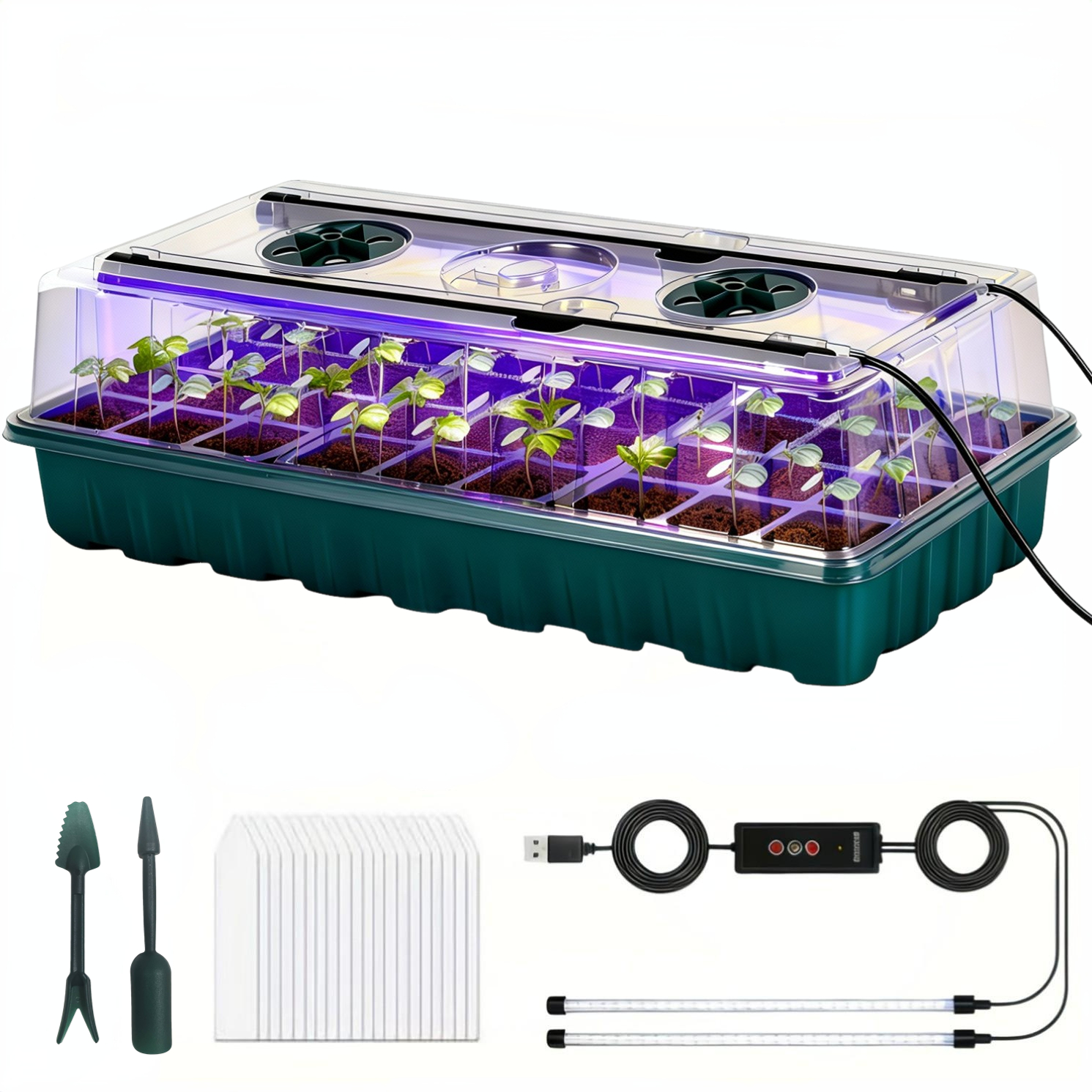 36-Cell Seed Starter Tray w/ G – обзор и цена Humidity Dome Kit