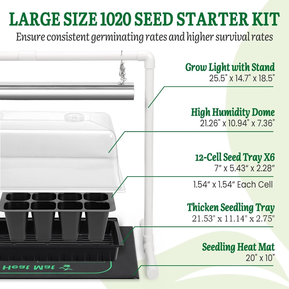 Seed Starter Kit with Grow Lig – обзор и цена Humidity Dome Kit