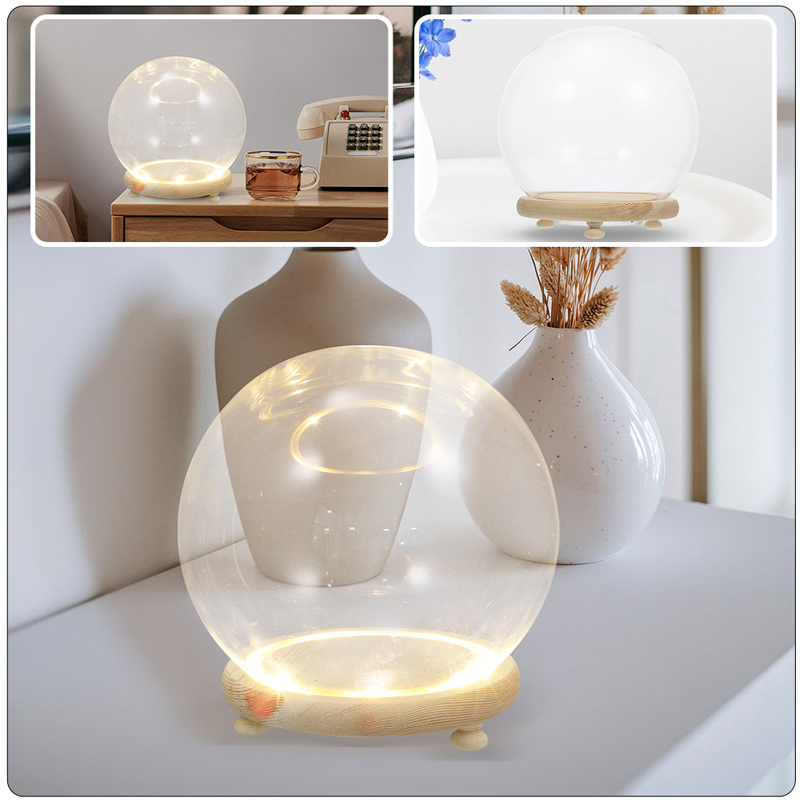 Eternal Flower Glass Cover Cle – обзор и цена Plastic Dome Clear