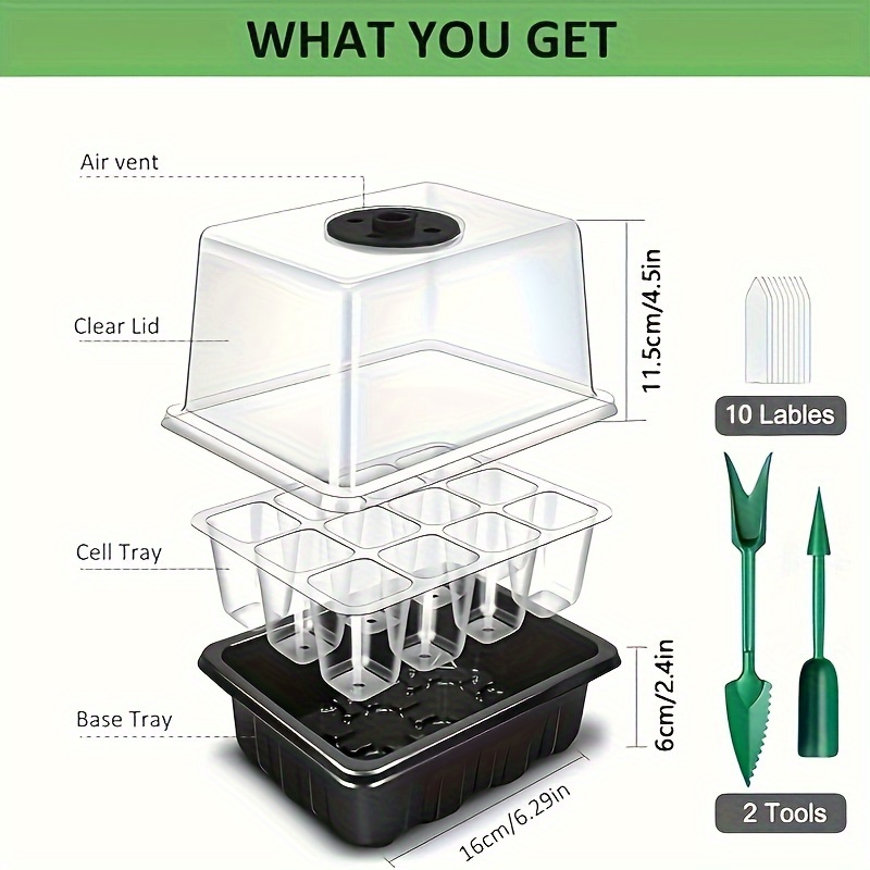 Seedling Starter Kit 1/2/3 Set – обзор и цена Humidity Dome Kit