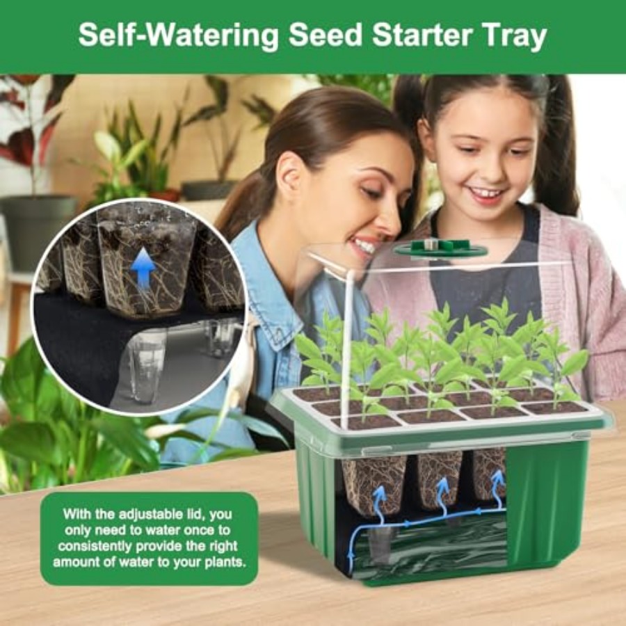 Seed Starter Tray with Light,  – обзор и цена Humidity Dome Kit