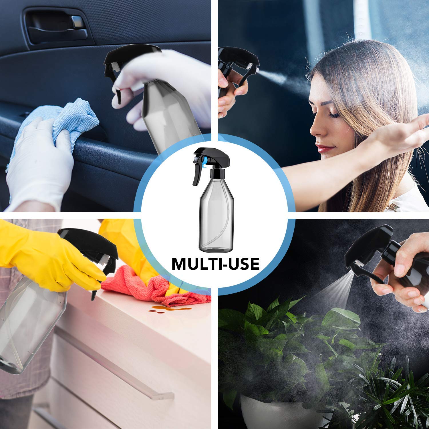 3Pack Spray Bottle, 10oz Plast – обзор и цена Misting Bottle Fine