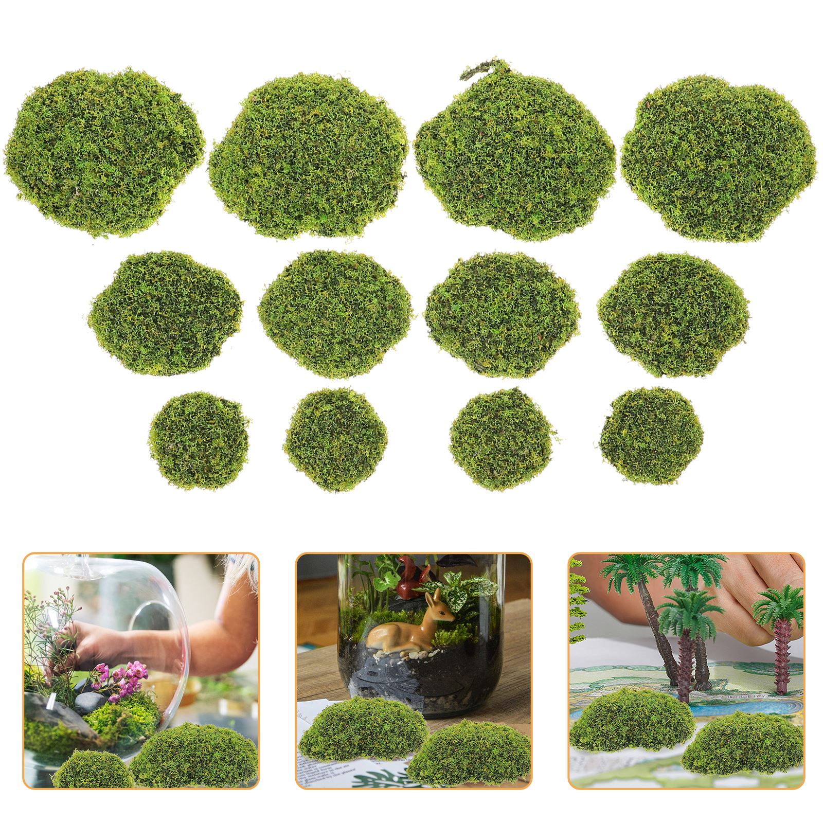 12pcs Artificial Moss RocksFak – обзор и цена Sphagnum Moss Dry