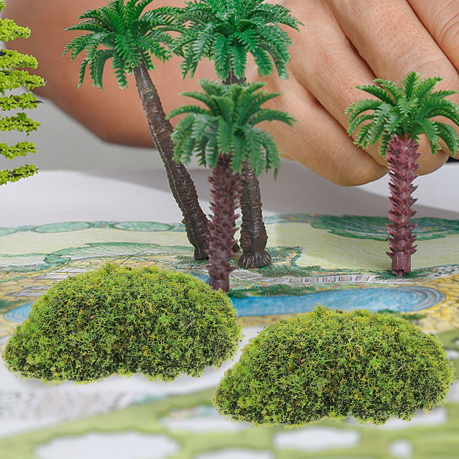 12pcs Artificial Moss RocksFak – обзор и цена Sphagnum Moss Dry