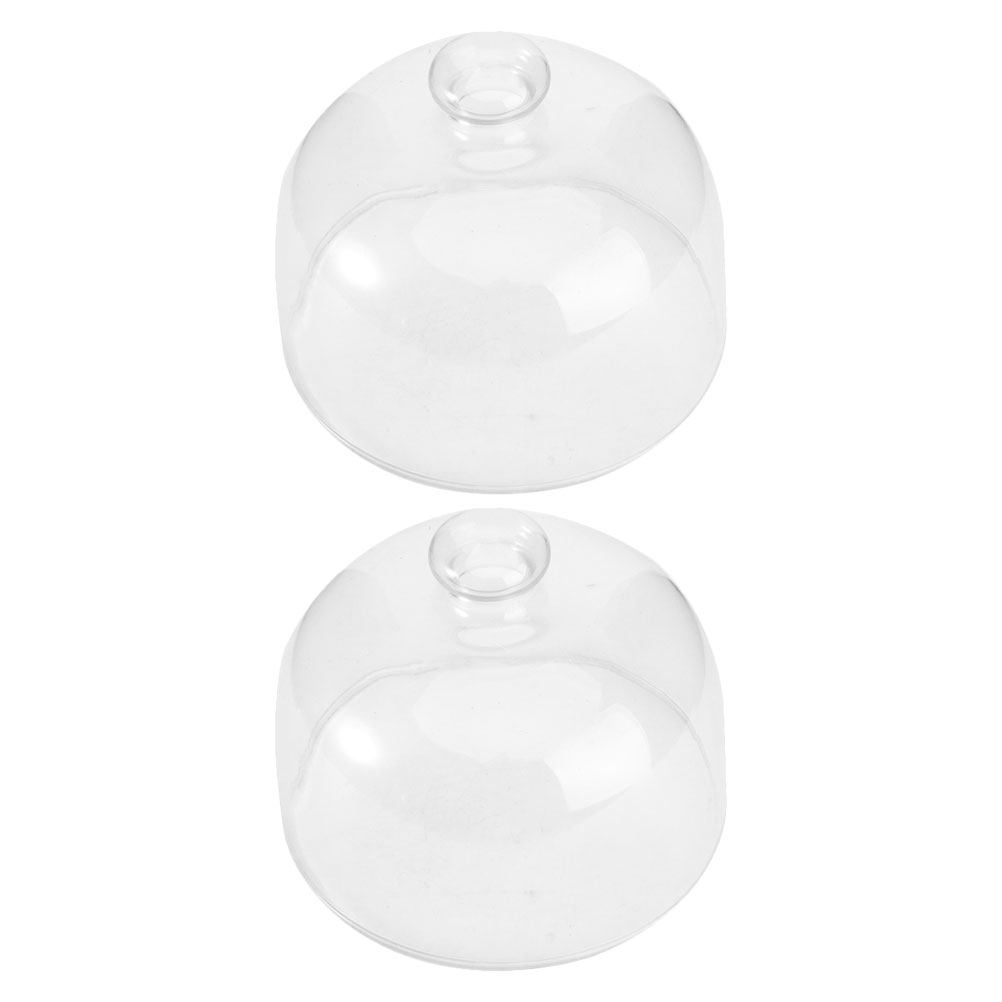 2Pcs Transparent Glass Cake Do – обзор и цена Plastic Dome Clear