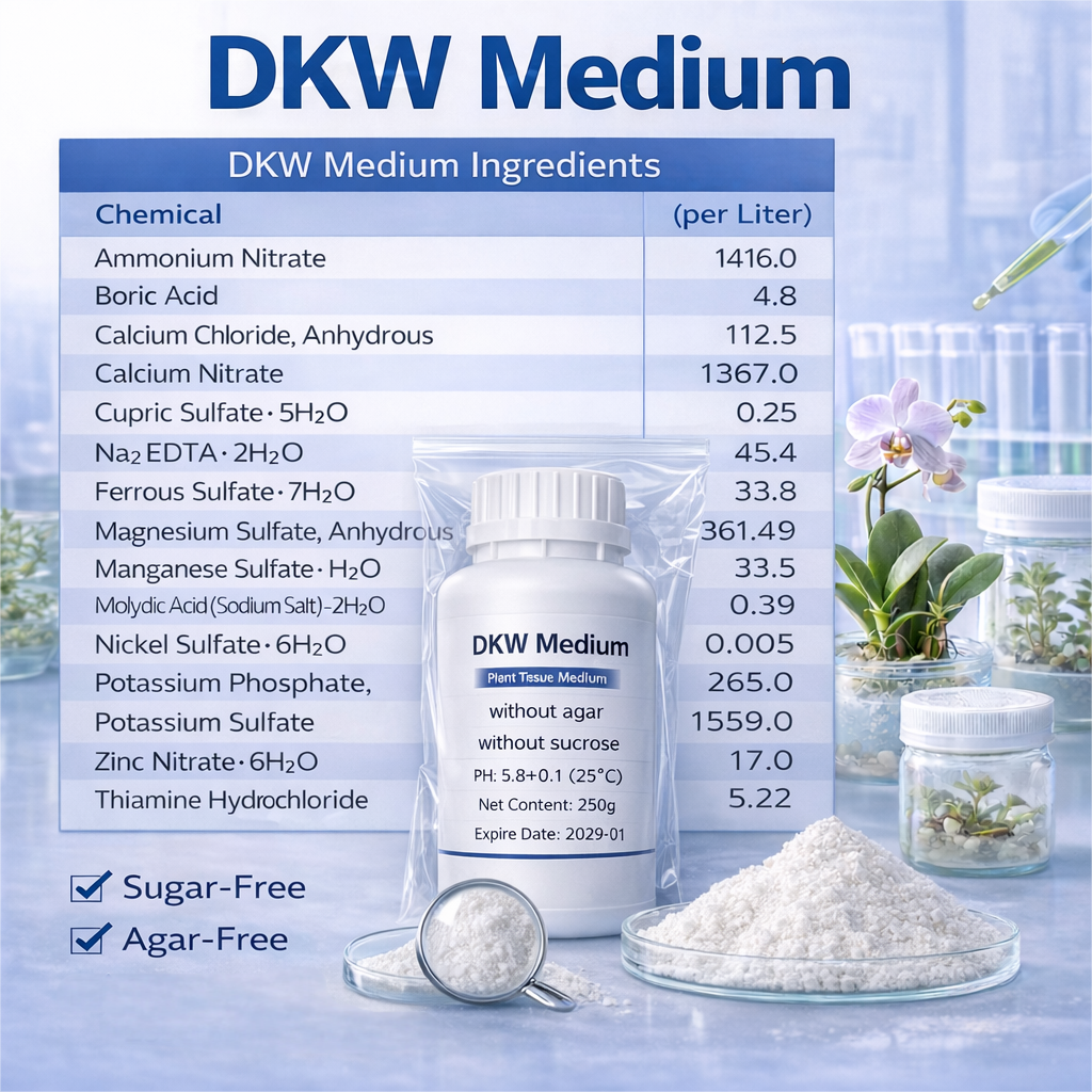 DKW Medium Plant Tissue Cultur – обзор и цена Agar Tissue Culture