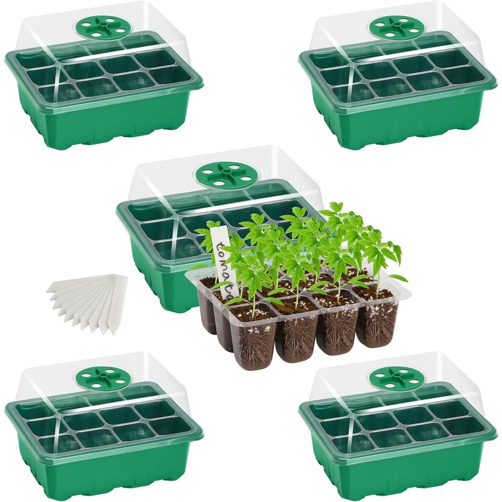 5-Pack Seed Starter Trays, See – обзор и цена Humidity Dome Kit