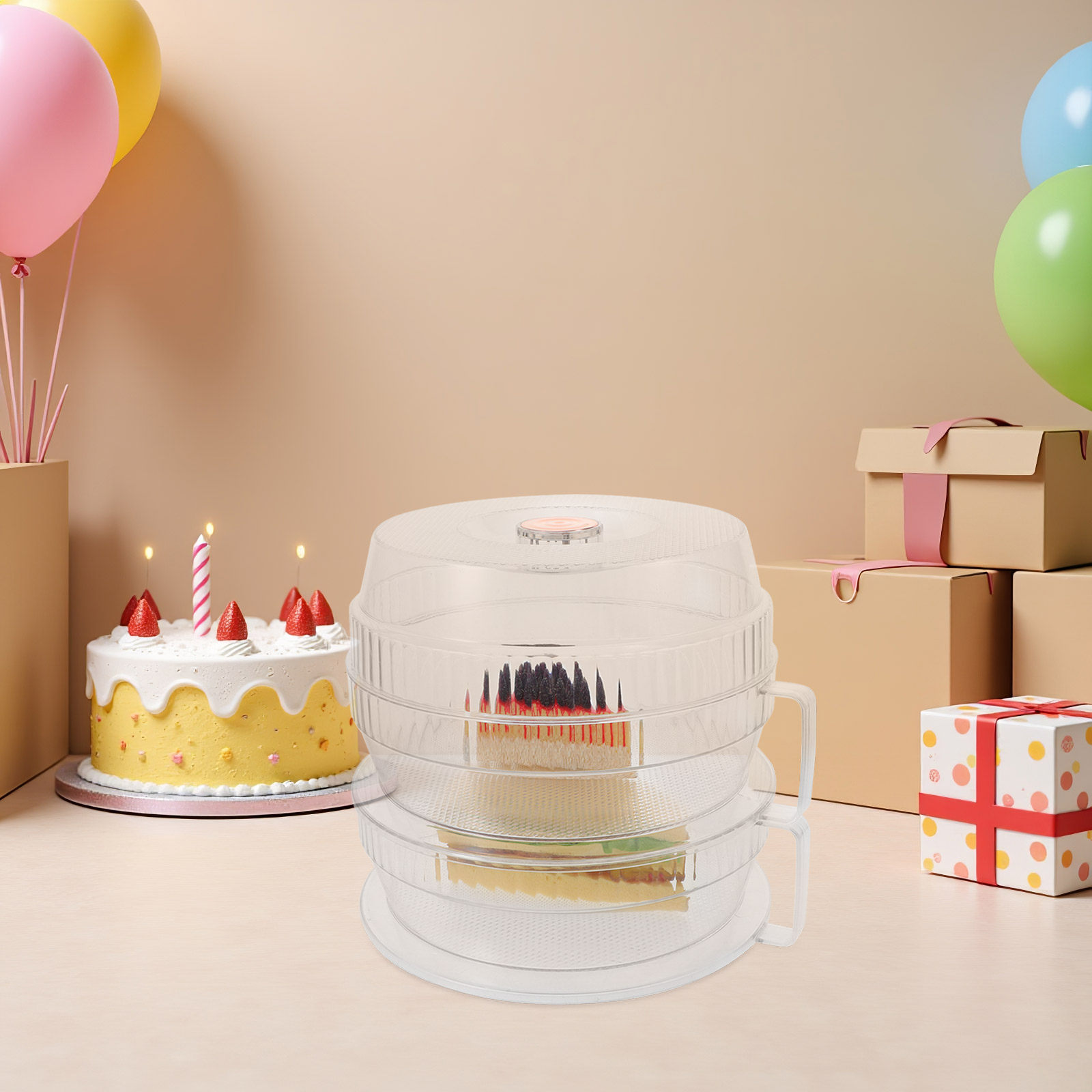 1Set Cake Stand Dome Lid Clear – обзор и цена Plastic Dome Clear