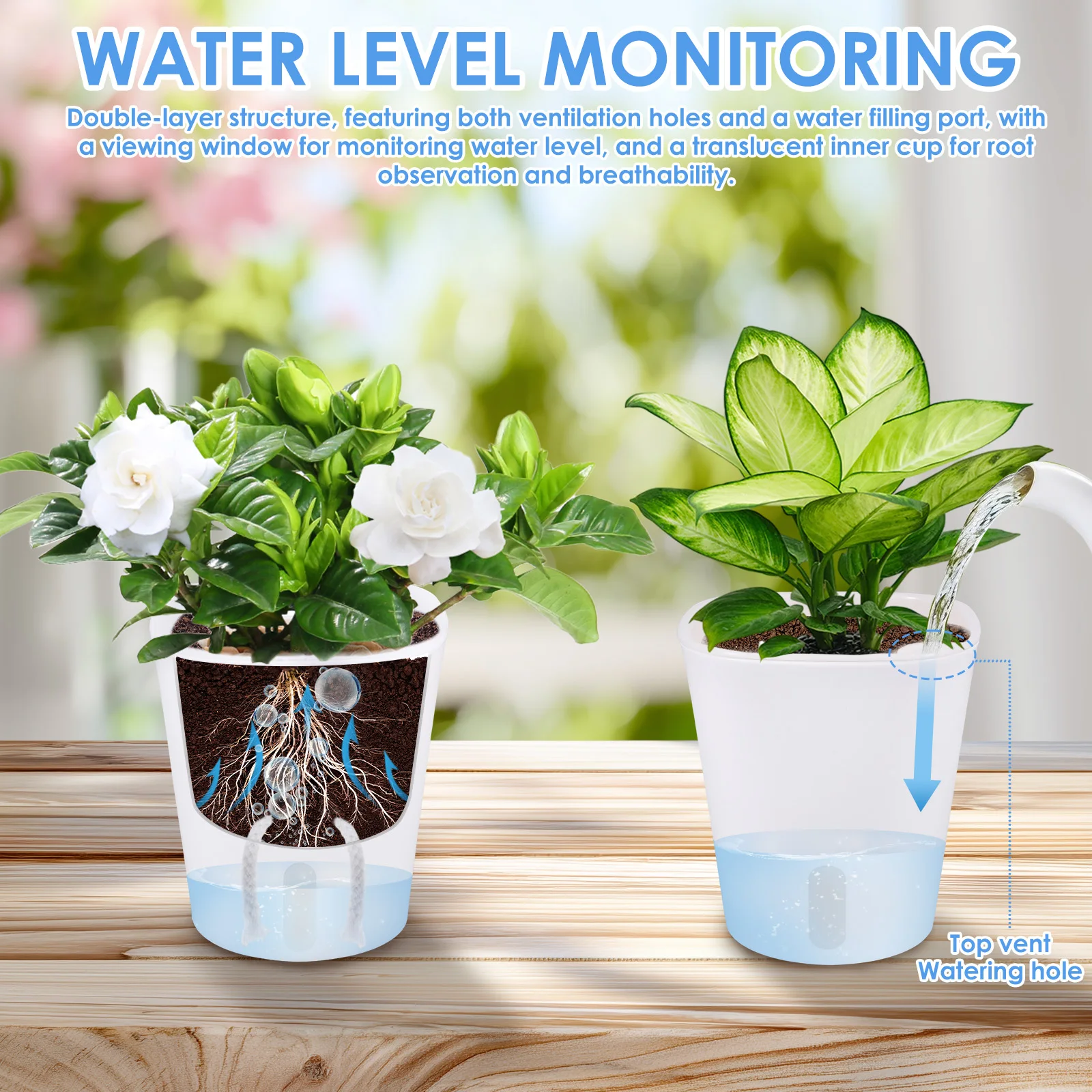 10 Pcs Self Watering Planter L – обзор и цена Self Watering Insert