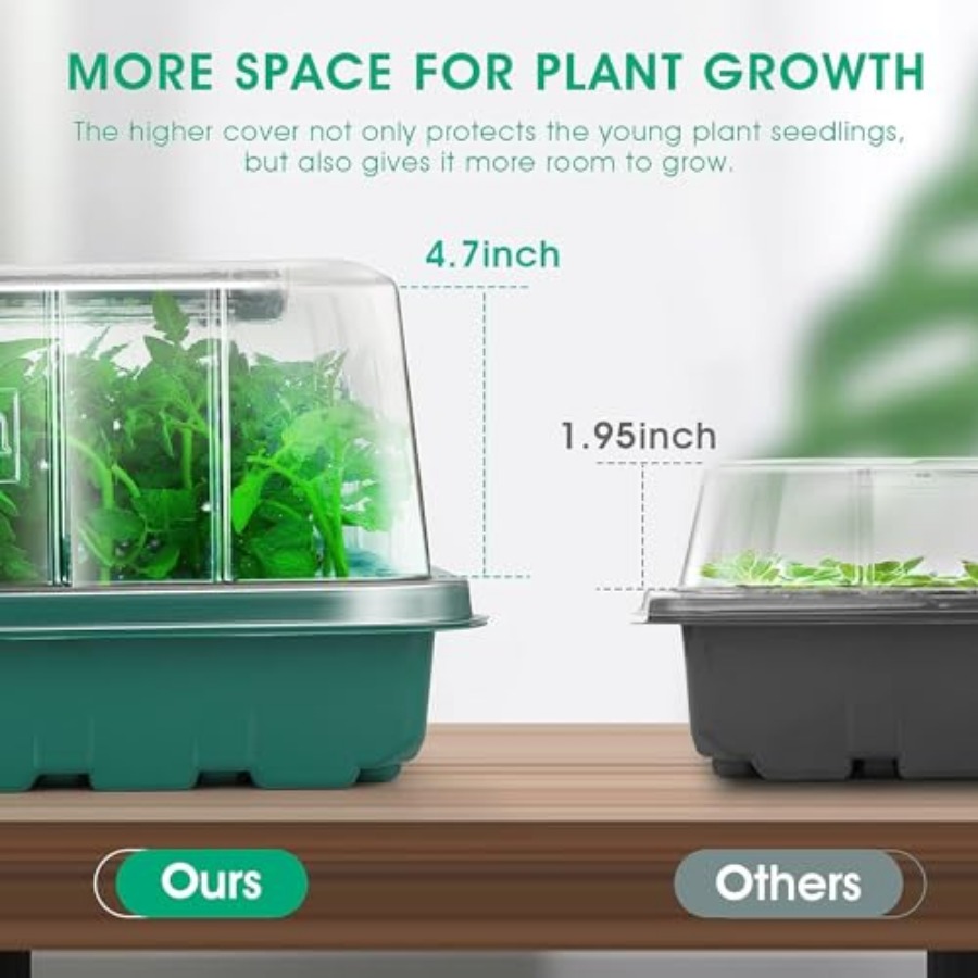 Seed Starter Tray with Grow Li – обзор и цена Humidity Dome Kit