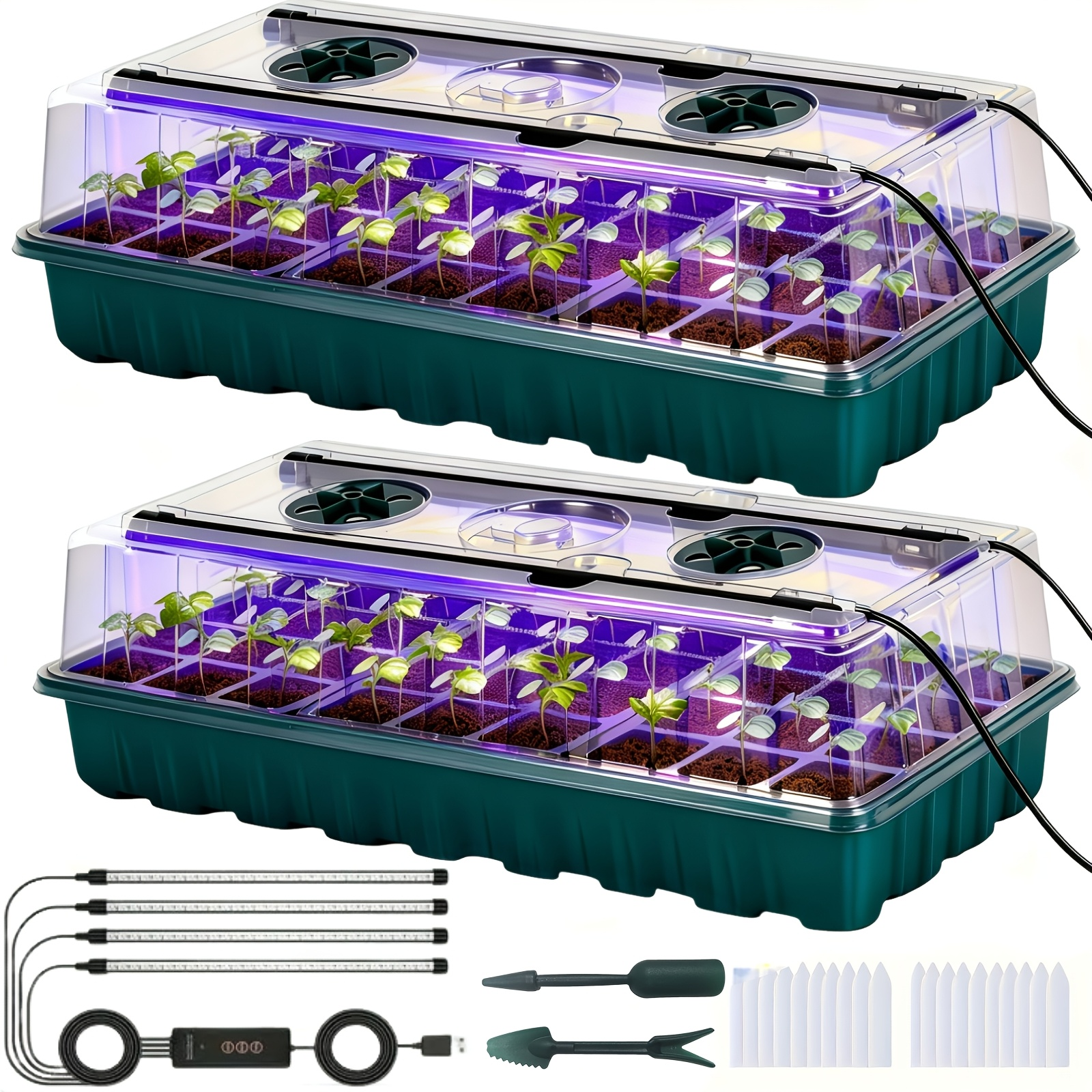 2PCS 72-Cell Seed Growing Kit  – обзор и цена Humidity Dome Kit