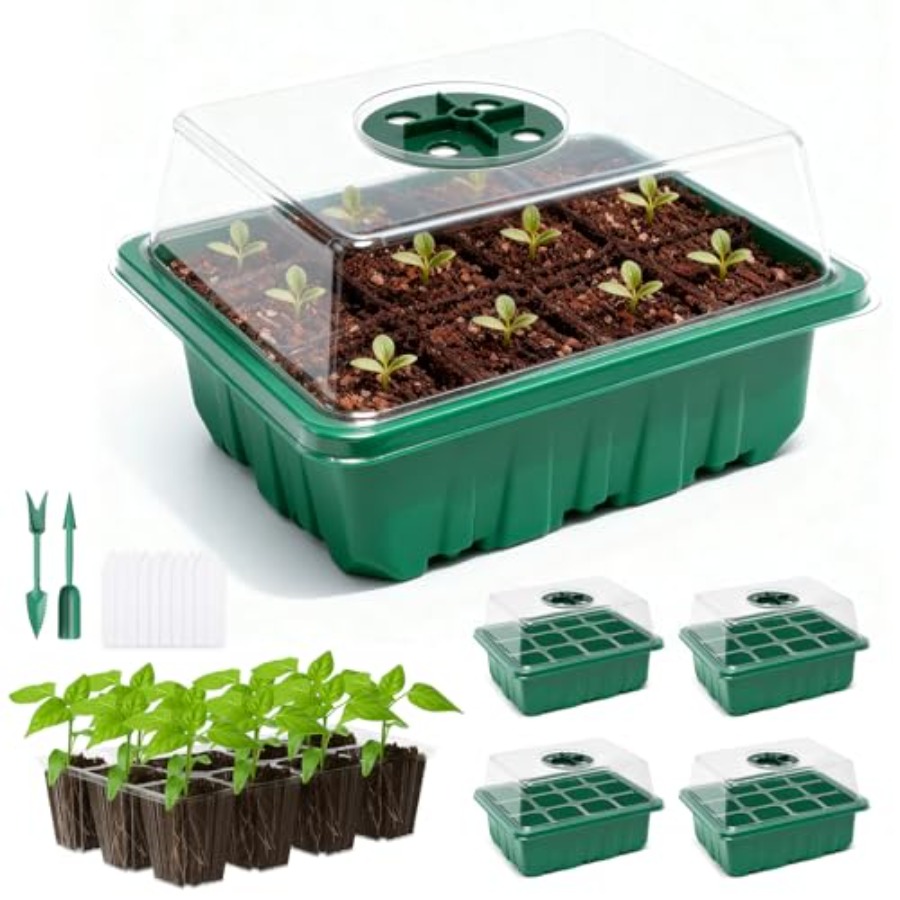 5 Packs Seed Starter Tray with – обзор и цена Humidity Dome Kit