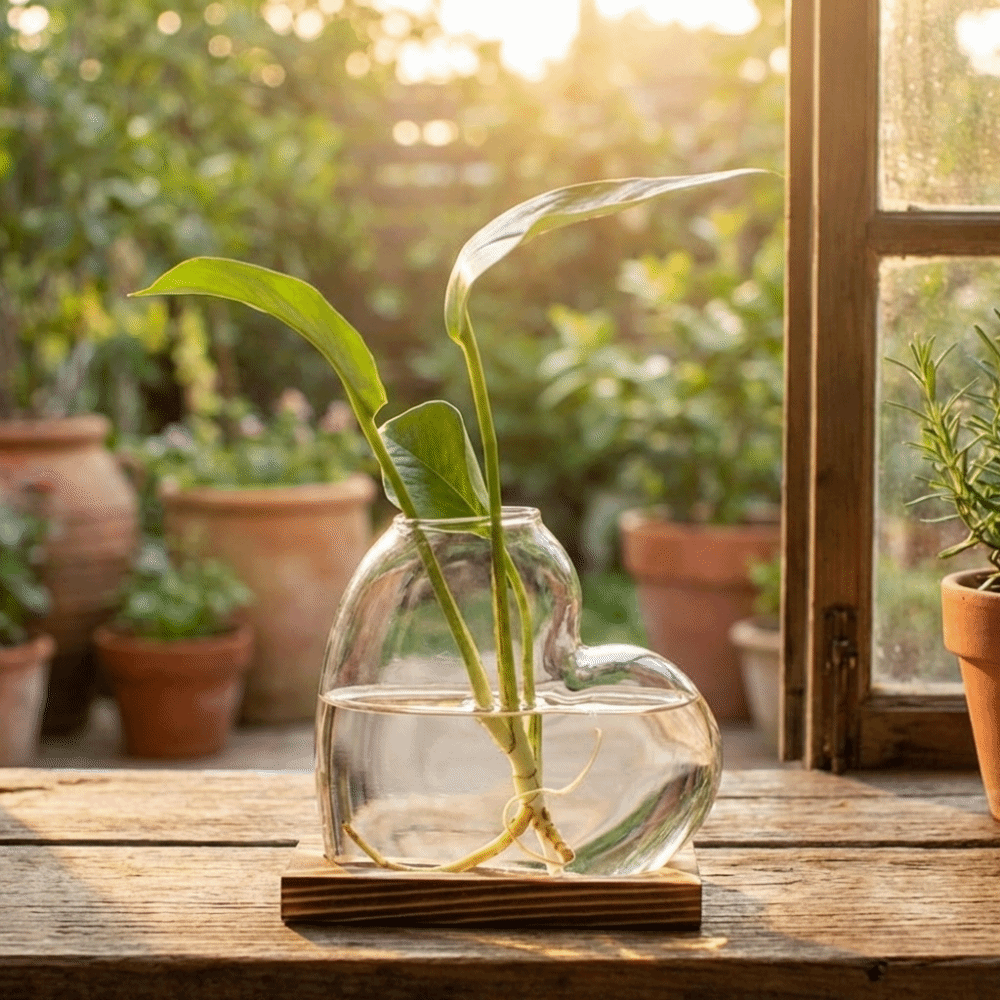 Transparent Hydroponic Glass V – обзор и цена Propagation Station Vase