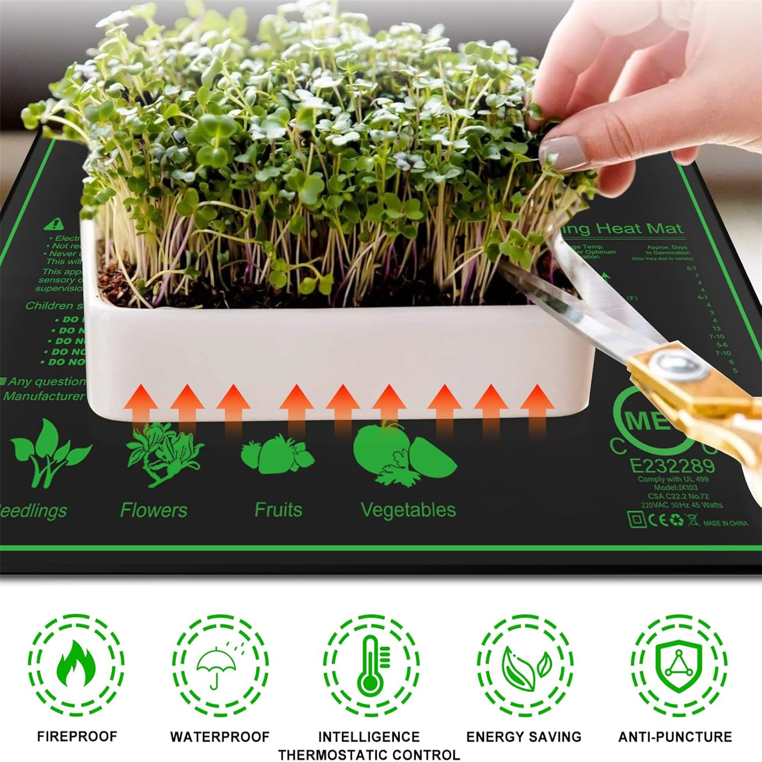 Seedling Heat Mat 10/25/50CM I – обзор и цена Rooting Gel Clone